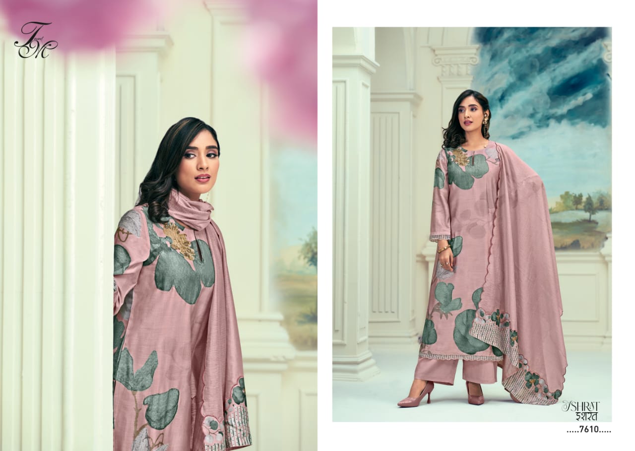 Ishrat By T And M Muslin Silk Digital Printed Dress Material Wholesale Price In Surat